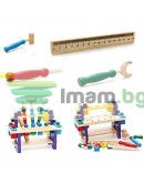 Дървена играчка, Работилница маса с инструменти